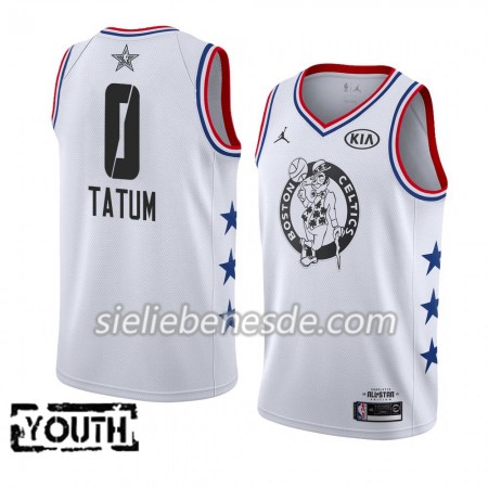 Kinder NBA Boston Celtics Trikot Jayson Tatum 0 2019 All-Star Jordan Brand Weiß Swingman